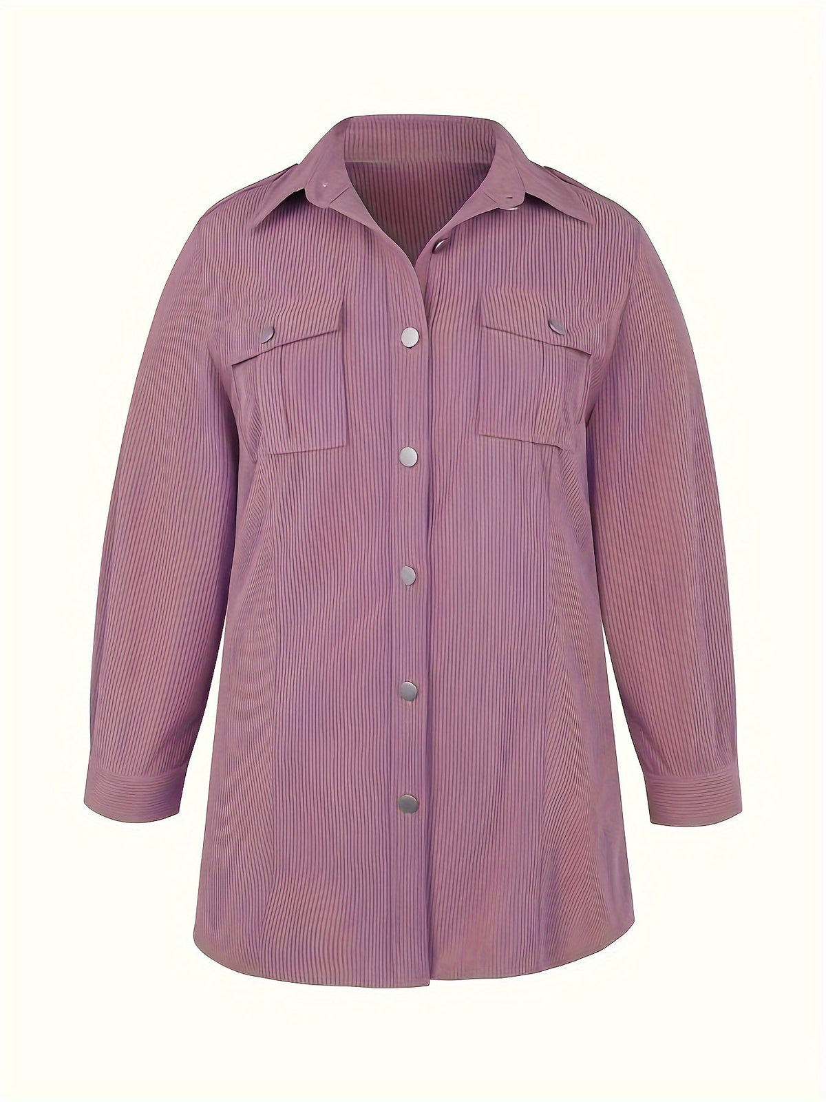 Corduroy shirts for women, button up long sleeve shacket