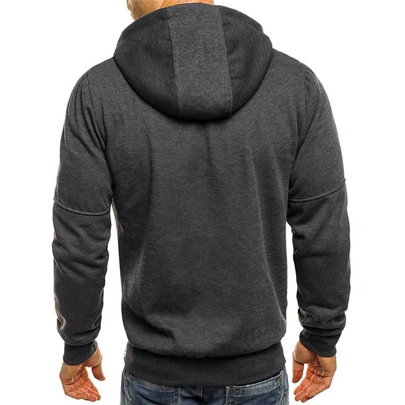 Mens hoodies with full zip and hood, zip up hoodie with pockets