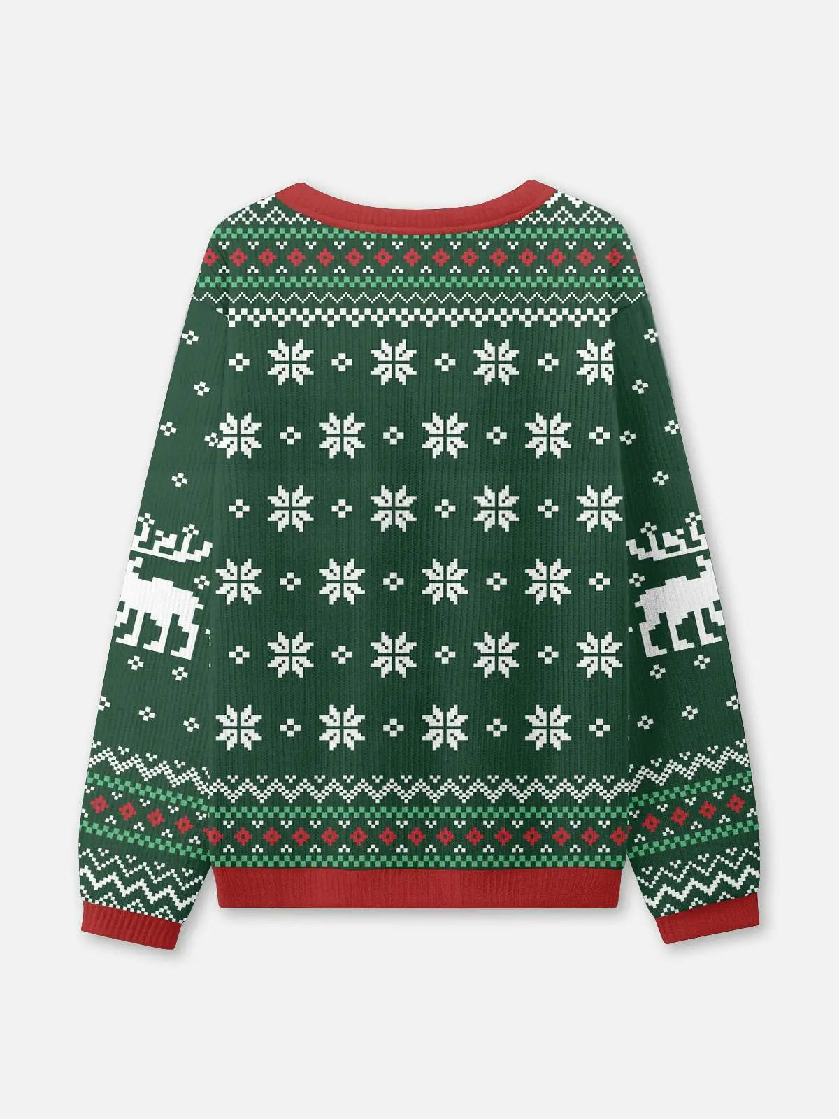 Ugly Christmas sweater with PTO slogan and crew neck