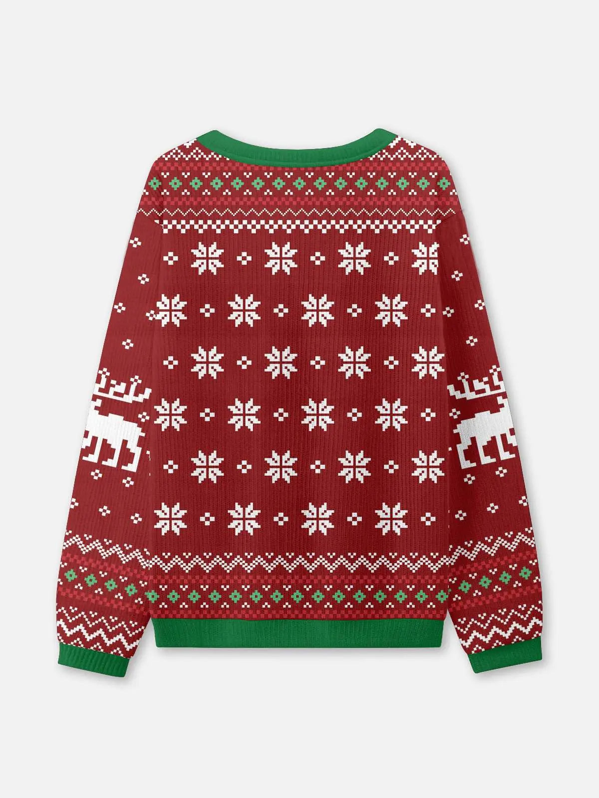 Ugly Christmas sweater with PTO slogan and crew neck