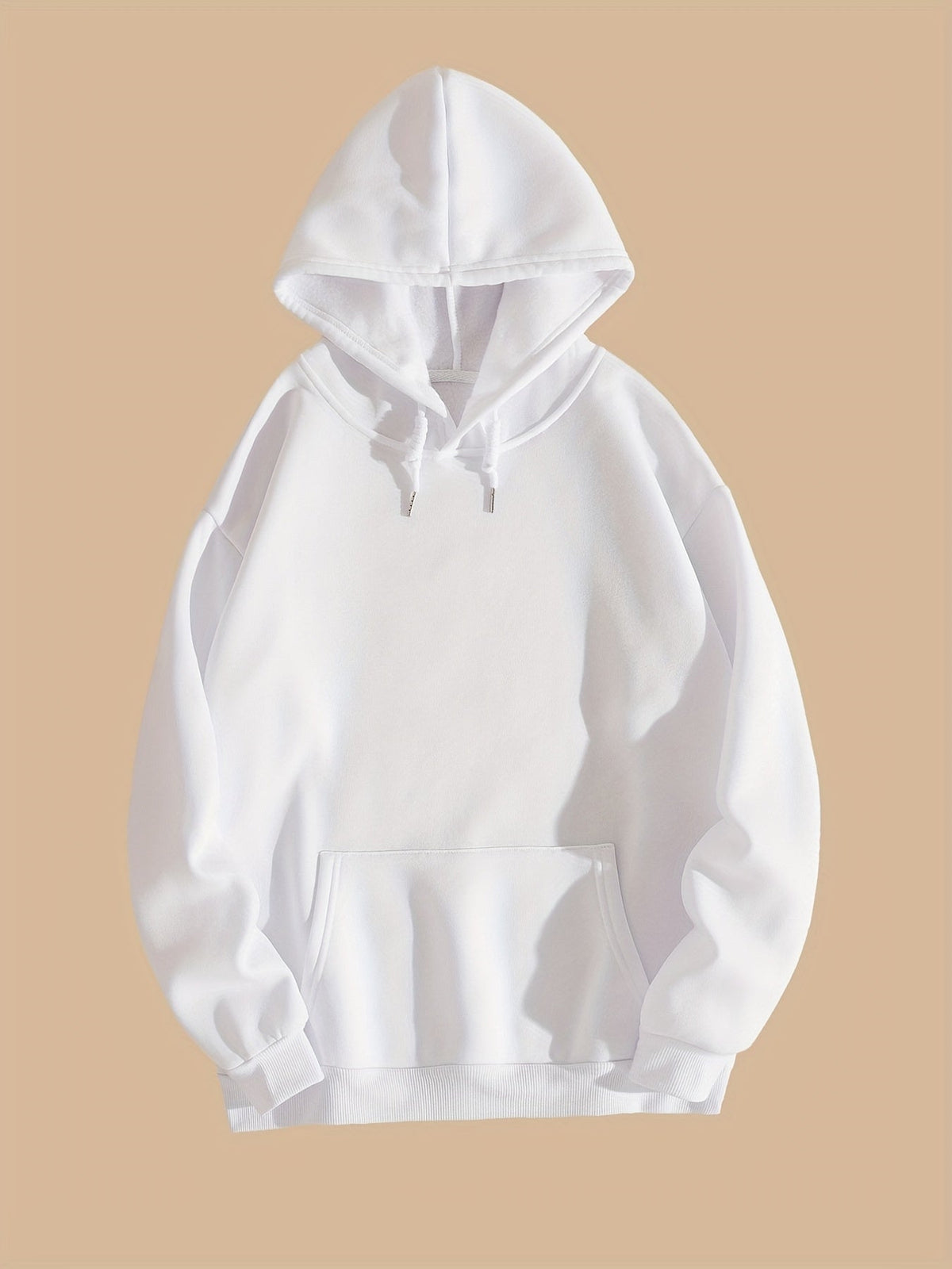 Drop shoulder hoodies for women with kangaroo pocket