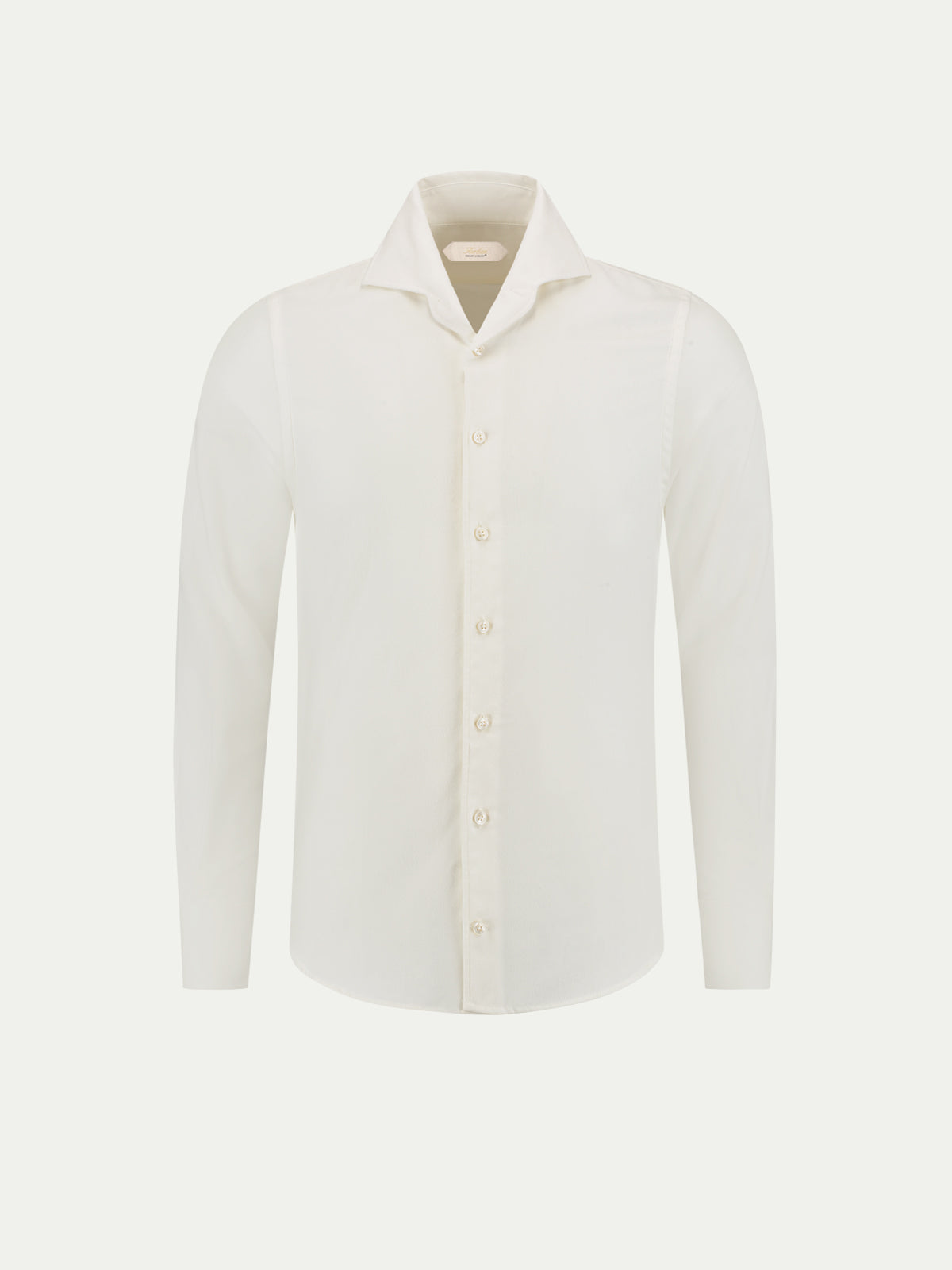Flannel button up shirt for men with long sleeve and spread collar
