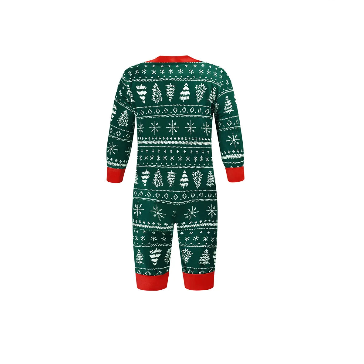 Christmas pajamas family matching two piece set with allover print