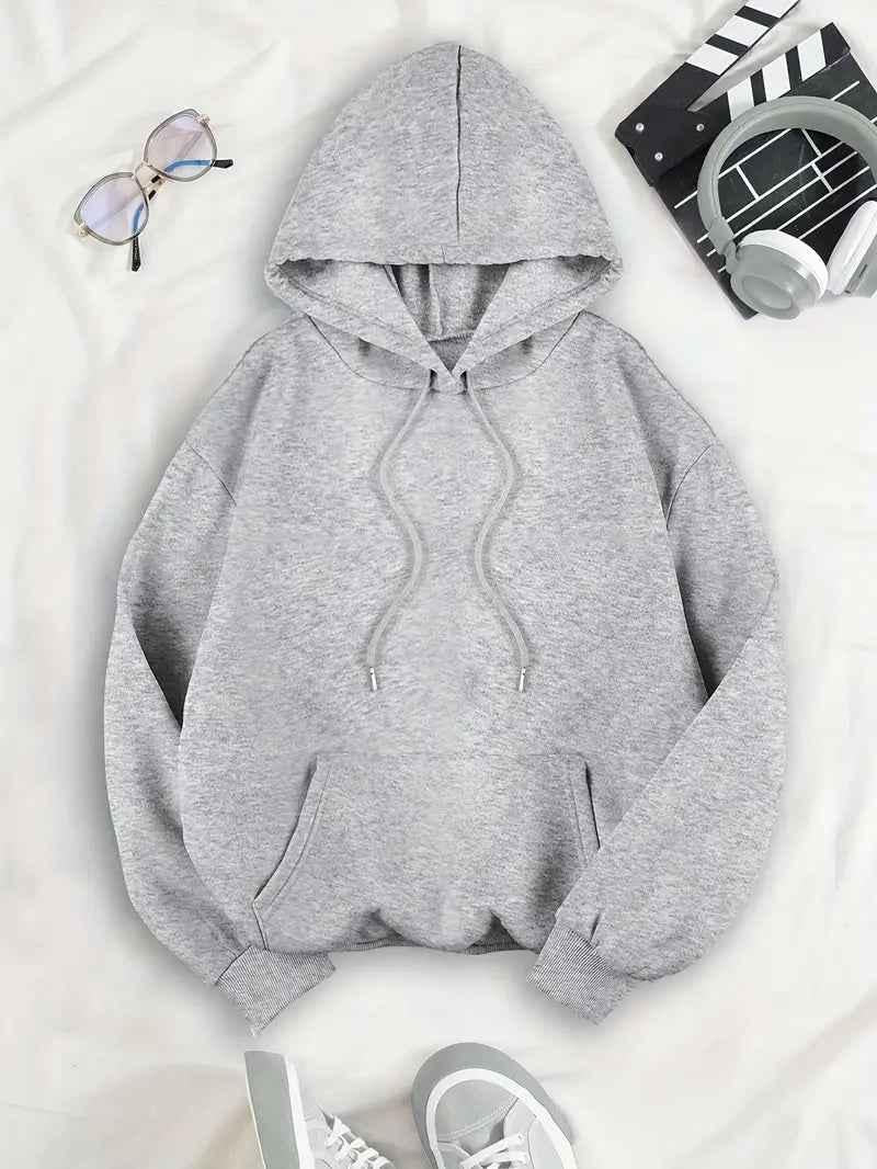 Hoodies for women with oversized fit and leopard print star on back