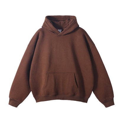 Mens hoodies oversized with drop shoulder and kangaroo pocket