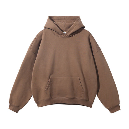 Mens hoodies oversized with drop shoulder and kangaroo pocket