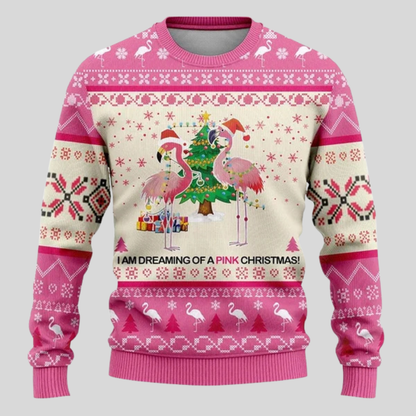 Ugly Christmas sweater for men, crew neck long sleeve pullover