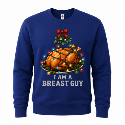 Ugly Christmas sweater crew neck with funny turkey graphic