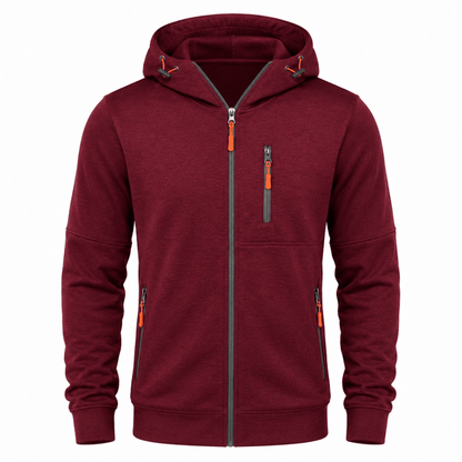 Mens hoodies with full zip and hood, zip up hoodie with pockets