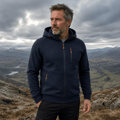 Mens hoodies with full zip and hood, zip up hoodie with pockets