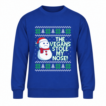 Womens Christmas sweater crew neck sweatshirt with snowman graphic