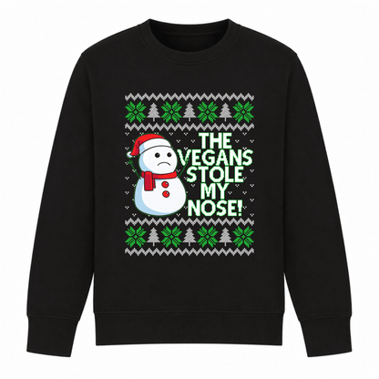 Womens Christmas sweater crew neck sweatshirt with snowman graphic