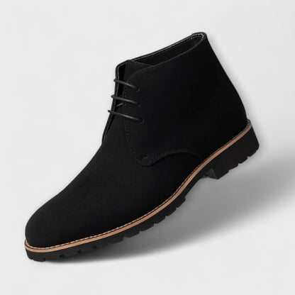 Men's boots chukka lace up ankle boots with chunky tread sole