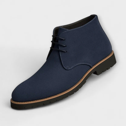 Men's boots chukka lace up ankle boots with chunky tread sole