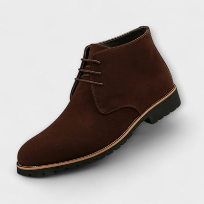 Men's boots chukka lace up ankle boots with chunky tread sole