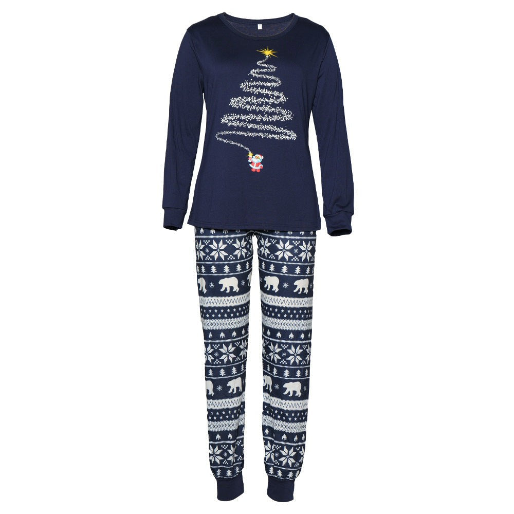 Christmas pajamas matching family set with long sleeve top and pants