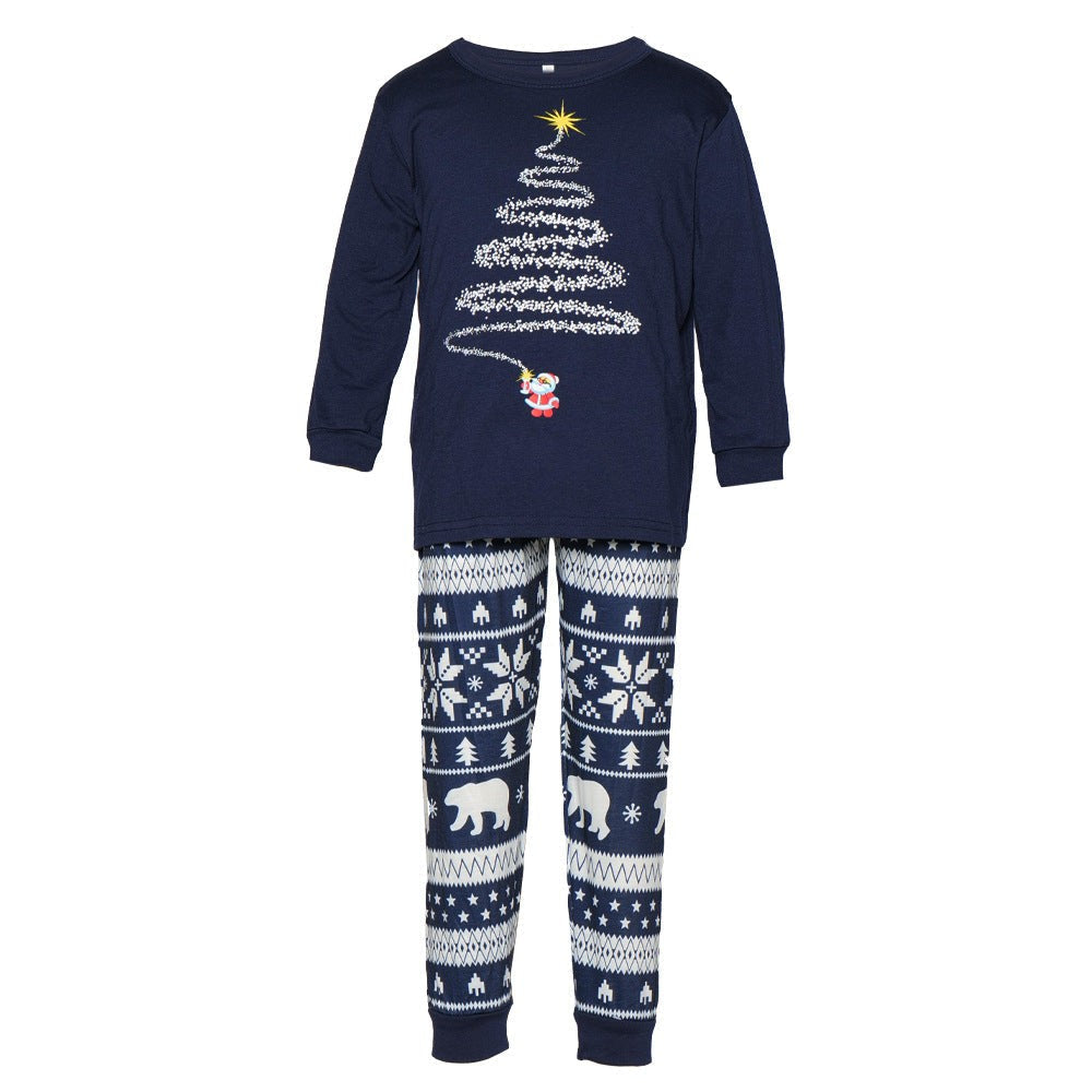 Christmas pajamas matching family set with long sleeve top and pants