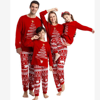 Christmas pajamas matching family set with long sleeve top and pants