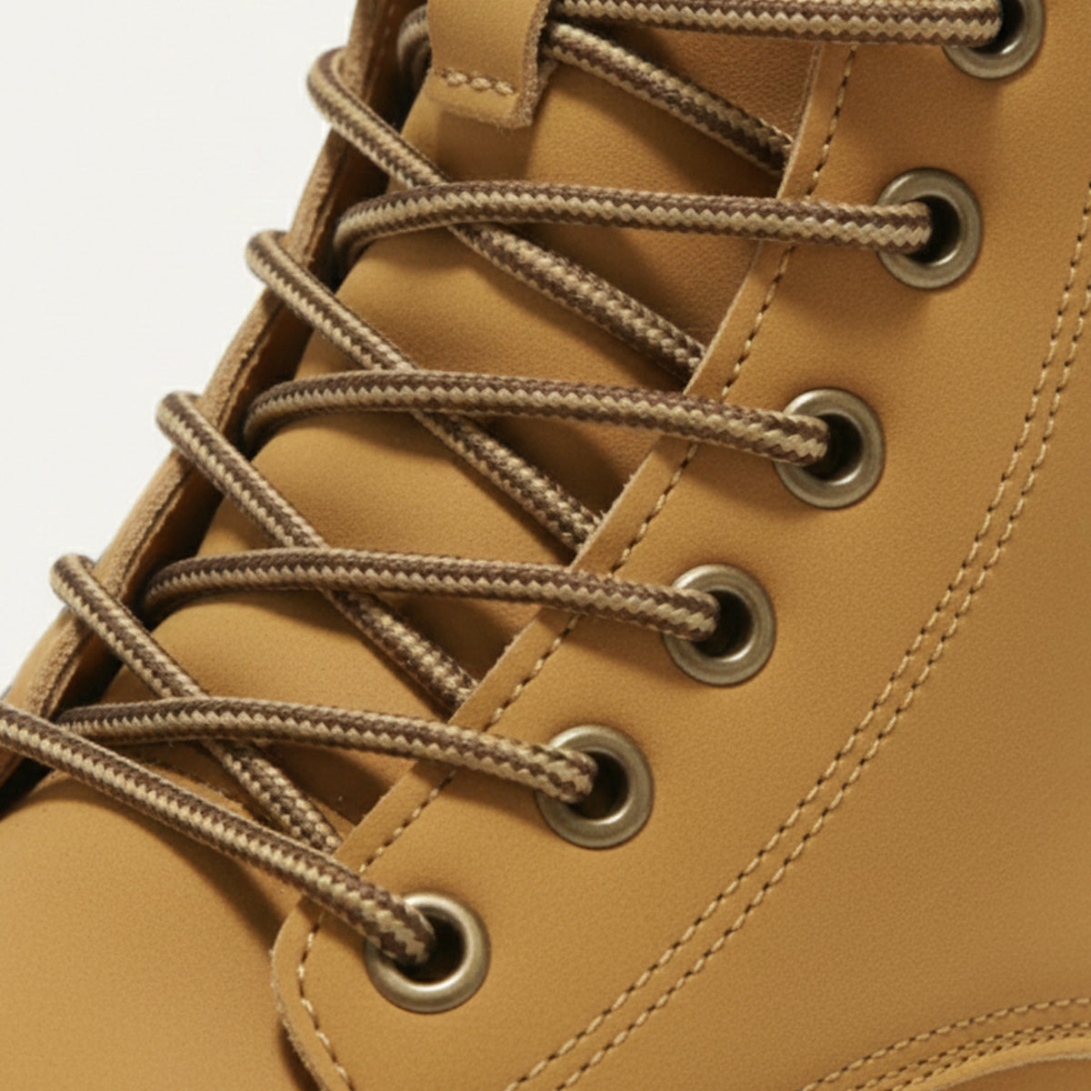 Men's boots with chunky lug sole, lace up ankle work boots