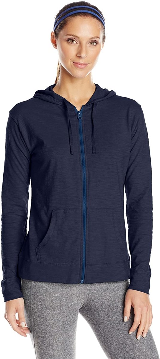 Zip up hoodies for women with drawstring hood and pockets