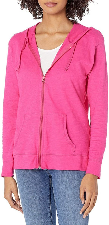 Zip up hoodies for women with drawstring hood and pockets
