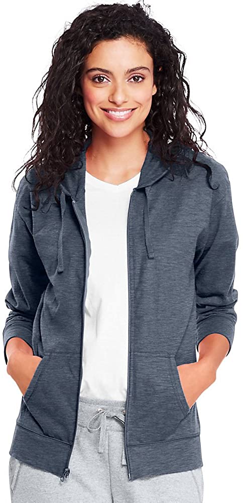 Zip up hoodies for women with drawstring hood and pockets